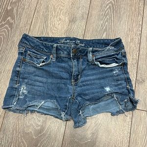 American eagle stretch denim shorts